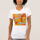 Herfstbomen Patroon Herfst gebladerte T-shirt (Voorkant)