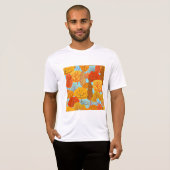 Herfstbomen Patroon Herfst gebladerte T-shirt (Voorkant volledig)