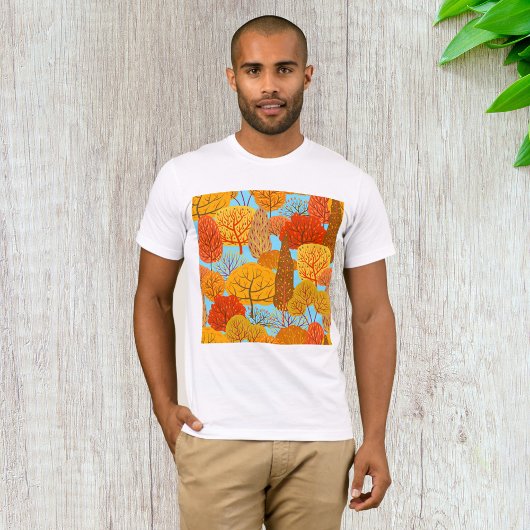 Herfstbomen Patroon Herfst gebladerte T-shirt