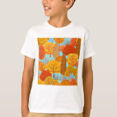 Herfstbomen Patroon Herfst gebladerte T-shirt (Voorkant)