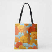 Herfstbomen Patroon Herfst gebladerte Tote Bag (Voorkant)