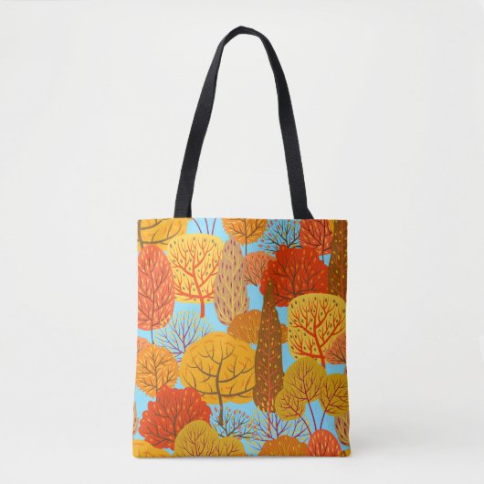 Herfstbomen Patroon Herfst gebladerte Tote Bag (Voorkant)