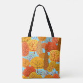 Herfstbomen Patroon Herfst gebladerte Tote Bag (Achterkant)