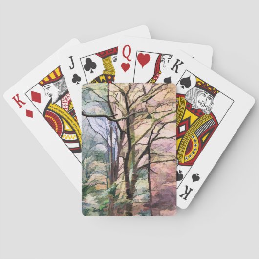HERFSTBOMEN POKERKAARTEN (Achterkant)