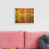 Herfstbomen reflecteren canvas afdruk (Insitu (Woonkamer))