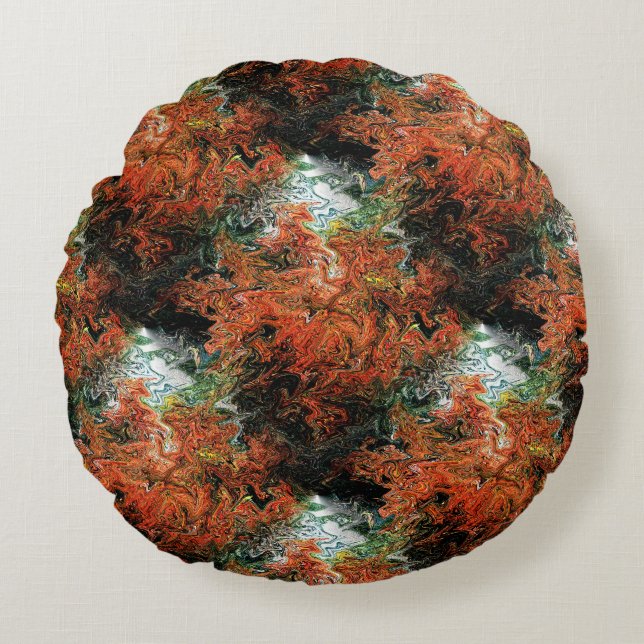 Herfstbomen....... Rond Kussen (Voorkant)