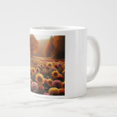 Herfstbomen/veld met mama's grote koffiekop (Voorkant rechts)
