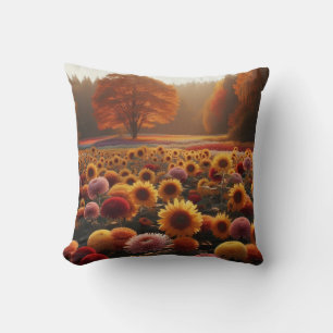 Herfstbomen/veld met mama's kussen