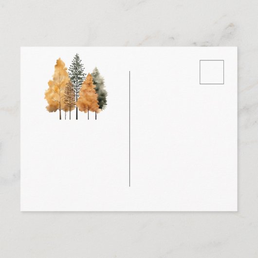 herfstbomen verplaatsen nieuw adres post Kaart (Achterkant)