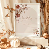 Herfstboog elegante gunsten neem er alstublieft ee poster