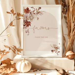 Herfstboog elegante gunsten neem er een poster