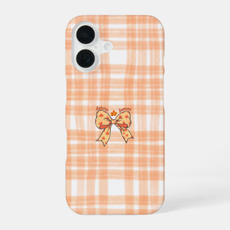 Herfstboog Esthetische Gezellige Oranje iPhone 16  Hoesje