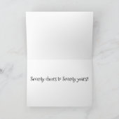 Herfstboom 70ste verjaardagskaart van Jo Afbeeldin Kaart (Binnen)