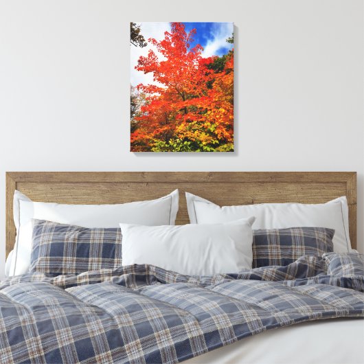 Herfstboom Canvas Afdruk (Insitu (Slaapkamer))