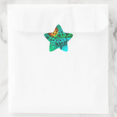 Herfstboom en oogstmaan ster sticker (Tas)