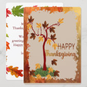 Herfstboom Feestdagenkaart (Voorkant / Achterkant)