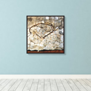 Herfstboom in beweging door Egon Schiele Canvas Afdruk