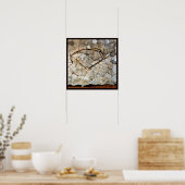 Herfstboom in beweging door Egon Schiele Poster (Keuken)