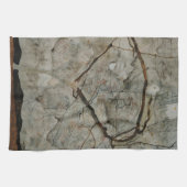 Herfstboom in beweging door Egon Schiele Theedoek (Horizontaal)