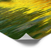 Herfstboom in het bos met bezinning poster (Hoek)