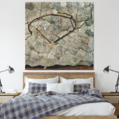 Herfstboom in onstuimige lucht canvas afdruk (Insitu (Slaapkamer))