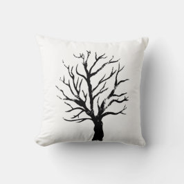 Herfstboom Lino Afdrukken Kussen