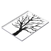 Herfstboom Lino Afdrukken Notitieboek (Linkerzijde)