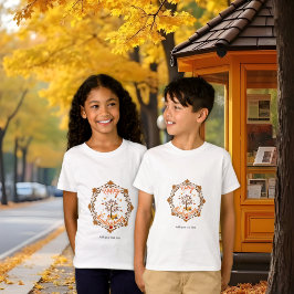Herfstboom Mandala Herfstloof & Thanksgiving T-shirt