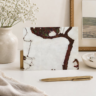 Herfstboom met Fuchsia's Briefkaart