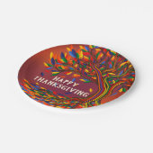 Herfstboom Persoonlijke Gelukkige Thanksgiving-fee Papieren Bordje (Gekanteld)