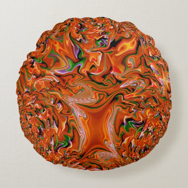 Herfstboom..... Rond Kussen (Voorkant)