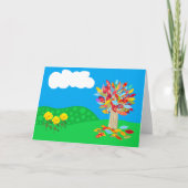 Herfstboom verjaardagskaart van Jo Afbeeldingen Kaart (Voorkant)