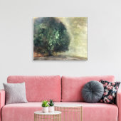 Herfstboom Waterverf schilderij Landschap Canvas Afdruk (Insitu (Woonkamer))