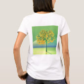 Herfstboom zonsondergang t-shirt (Achterkant)