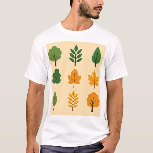 Herfstboombladset – Herfst Vibes T-shirt (Voorkant)
