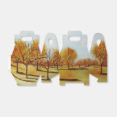 Herfstboomlandschap schilderachtig kunstschilderku bedankdoosjes (Uitgevouwen)