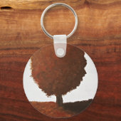 Herfstboomschildering Sleutelhanger (Voorkant)