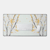 Herfstboomtakken met gele herfstbladeren bureaumat (Keyboard & Muis)