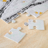 Herfstboomtakken met gele herfstbladeren legpuzzel (Zijkant)