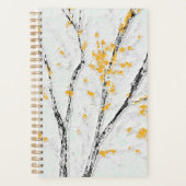 Herfstboomtakken met gele herfstbladeren planner (Voorkant)