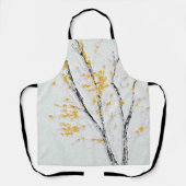 Herfstboomtakken met gele herfstbladeren schort (Voorkant)