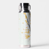 Herfstboomtakken met gele herfstbladeren waterfles (Voorkant)