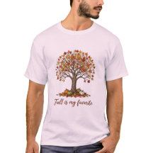 Herfstboomval is mijn favoriete T-shirt