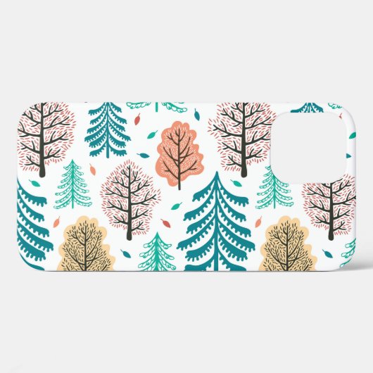 Herfstbos: betoverde naadloze scène. Case-Mate iPhone case (Achterkant (horizontaal))