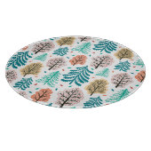 Herfstbos: betoverde naadloze scène. snijplank (Hoek)