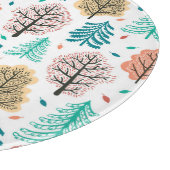 Herfstbos: betoverde naadloze scène. snijplank (Hoek)