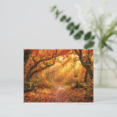 Herfstbos Briefkaart (Staand voorkant)