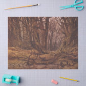 Herfstbos (bruine boomstammen) tissuepapier (Craft)