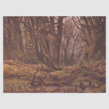 Herfstbos (bruine boomstammen)