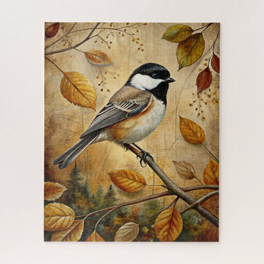 Herfstbos Dierenpuzzel Legpuzzel (Verticaal)